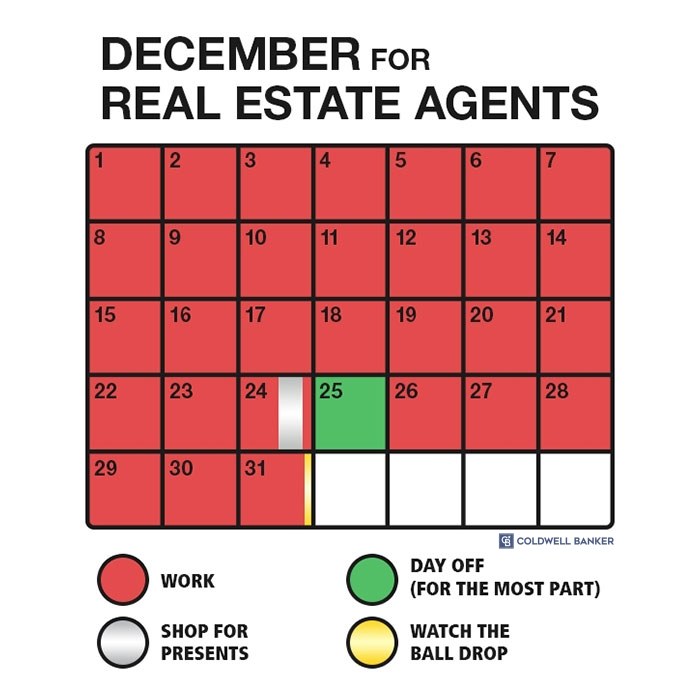 REALTOR® December calendar